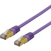 Deltaco SFTP-6 violetti S/FTP Cat6a verkkokaapeli