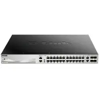 D-Link – 24xGigabit RJ45 ports, 4x10GbE SFP+ ports, 370W PoE Budget, black (DGS-3130-30PS/SI)
