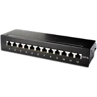 Digitus DESKTOP CAT 6A PATCH PANEL, SHIELDED CLASS EA, 12-PORT RJ45, 8P8C, LSA (DN-91612SD-EA)