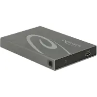 DeLOCK - Tallennusohjain - 2,5 - SATA 6Gb/s - USB-C - musta