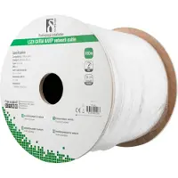 Deltaco TP-56C U/UTP Cat6a asennuskaapeli 100m kela 500MHz LSZH valkoinen