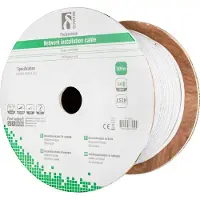 Deltaco – F/UTP asennuskaapeli, Cat6, LSZH, 305m, valkoinen (TP-48GH)