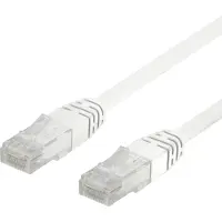 Deltaco Cat6 U/UTP RJ45 0.3m -verkkokaapeli, valkoinen