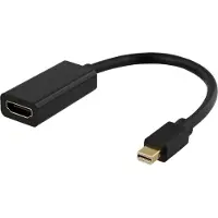 Deltaco Sovitin, Mini DisplayPort uros - HDMI naaras, 0,2 m