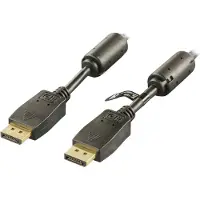 Deltaco – DisplayPort-näyttökaapeli, Ultra HD 60Hz, 5m, musta (DP-1050)