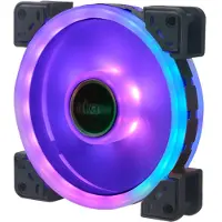 Akasa – Vegas TLX 120mm RGB Fan, 1500rpm, Supports 12V RGB LED Pen Head, Transparent / RGB (AK-FN101)