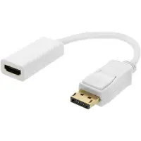Deltaco DP-HDMI44 - Videosovitin, Valkoinen