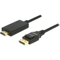 DeLOCK DisplayPort - HDMI cable 1m black (85316)