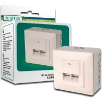 Digitus CAT 5E WALL OUTLET, SHIELDED, 2X RJ45 (DN-9002-N)