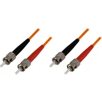 Deltaco – Kuitukaapeli ST-ST, duplex, multimode, 2m (FB-32)