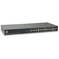 LevelOne GEL-2681, Hallittu, L3, Gigabit Ethernet (10/100/1000), Telineasennus