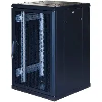 Toten – G3, 19" lattiakaap, 18U, 600x600, perfor. etu- ja takaovi, musta (G3.6618.9801)
