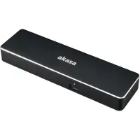 Akasa – Dual 4K Thunderbolt 3 dock, 87W USB PD 2.0, Gigabit ethernet, USB 3.1 Gen 1, black (A-NDK02-12BKEU)