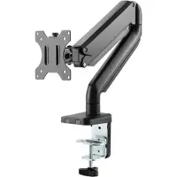 Deltaco Office ARM-0350-monitorivarsi yhdelle näytölle 17-32", kaasujousella, 8 kg, musta