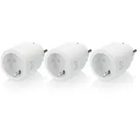 Deltaco Smart Home virtakytkin, 1xCEE 7/3, 10A, ajastin, 3 kpl