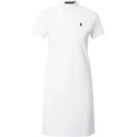 Ralph Lauren for woman. 211799490017 White cotton pique polo shirt dress (XS), Casual, Classic, Short sleeve