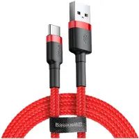 Baseus Cafule USB-C kaapeli 1m 3A - punainen