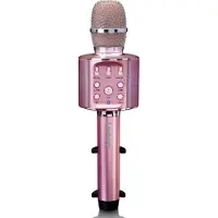 Lenco BMC-090PK Vaaleanpunainen Bluetooth karaokemikrofoni