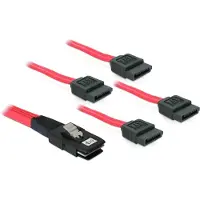 DeLOCK sisäinen SAS 36pin (SFF8087) - 4 x SATA -kaapeli, 1m