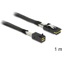 DeLOCK 83389, 1 m, Mini SAS HD x 4 SFF 8643, Mini SAS x 4 36 Pin SFF 8087, Uros/uros, Musta
