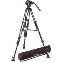 Manfrotto 504x Pallopää Ja Kaksoisalumiiniteline Ja Keskistabilointi