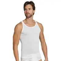 Schiesser Vests, 2-Pack, Double Rib, White - Original Classics - White - M