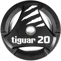 Tiguar otekahvallinen 20 kg PU levypaino