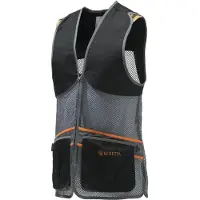 Beretta Full Mesh Vest (Color: Black & Gray, Size: Small)