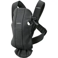 BabyBjörn Mini 3D Jersey Vauvan Kantokoppa Charcoal Grey Charcoal Grey One Size Harmaa One Size Pojat, Tytöt