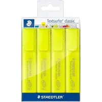 Staedtler 364-1P WP4, 4 kpl, Keltainen, Taltan pää, Keltainen