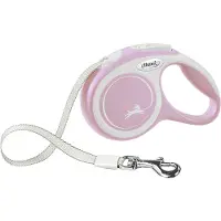 Flexi New Comfort Tape XS, 3 m / max. 12 kg, Roosa