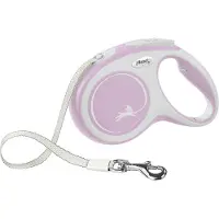 Flexi - Rullkoppel New Comfort Tape 5m, M max 25kg, Ljuslila - Koirat - Kaulapannat