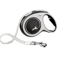 Flexi New Comfort Tape L, 5 m / max. 60 kg, Musta