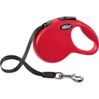 Flexi - Kelatalutin New Classic Tape Punainen, XS, 3m, max 12kg - Koirat - Kaulapannat