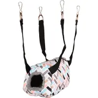 Flamingo - Hamster House Clavio Horizontal Hanger Pattern 16 cm - Pieneläimet - Pesät ja häkkitarvikkeet - Sängyt ja riippumatot