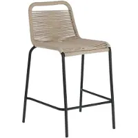 Kave Home Lambton-baarijakkara ruskea/musta K 62 cm