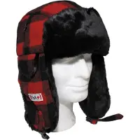 MFH - Max Fuchs MFH Fox Lumberjack Hat (Color: Red/Black, Size: XL (61-62))