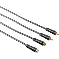 Ginza.se 00122286 RCA-jatkokaapeli, 3 m, musta