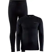 Craft Men's Core Warm Baselayer Set Black Kerrasto setit S