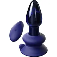 Icicles Glass Vibrator No 85 Blue With Remote