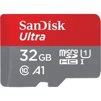 SanDisk Ultra microSD 32 GB MicroSDHC UHS-I Luokka 10 (SDSQUNR-032G-GN3MA)