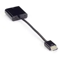 Black Box HDMI TO VGA ADAPTER CONVERTER DONGLE WITH AUDIO - 1080P (VA-HDMI-VGA)