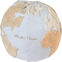 Lorena Canals Pouffe World Map - Multi/patterned - 45X 45X 50CM