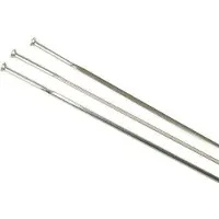 Zipp -pinnat hopea, suorat, litteät - 3 kpl