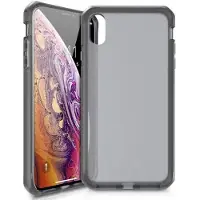 Itskins SUPREME FROST cover til iPhone XS / X&reg;. Gr&aring; og sort