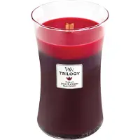 Woodwick Sun Renpened Berries -trilogian maljakko (marjat, jotka kypsyvät auringossa) - hajustettu kynttilä - 609,0 g