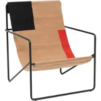 Ferm Living Desert lepotuoli, musta - block