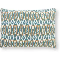Chhatwal & Jonsson Ikat Delhi Cushion Indoor/outdoor 40x60 Cm Heaven Blue/ - Koristetyynyt & Suojukset Puuvilla Beige - OIC080250-15