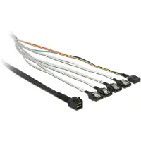 DeLOCK 0.5m, SFF-8643/4 x SATA 7p, 0,5 m, SFF-8643, 4 x SATA 7p, Monivärinen