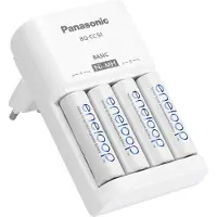 Eneloop BQ-CC51 akkulaturi w/ 4x AA ladattavat akut 2000mAh